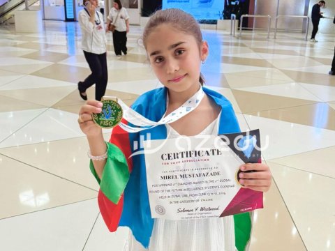 Azərbaycanlı məktəbli beynəlxalq olimpiadada qızıl medal QAZANDI