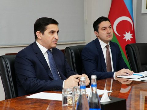 Fərid Əhmədov “Yüksəliş” müsabiqəsinin qalibləri ilə görüşüb