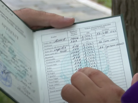 Attestata səhv qiymət yazan direktor cəzalandırıldı