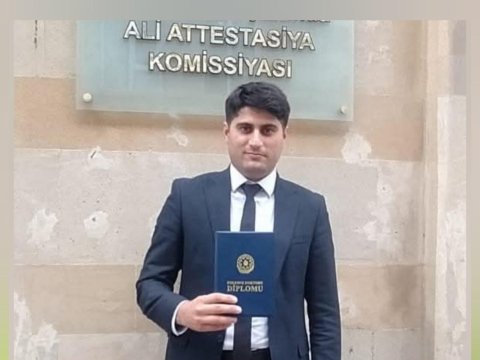 Lənkəranlı müəllim 30 yaşında elmi dərəcəyə LAYİQ GÖRÜLÜB