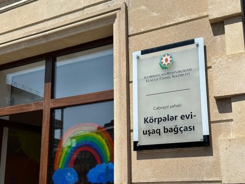 Cəbrayıl şəhəri körpələr evi-uşaq bağçası fəaliyyətə başlayıb