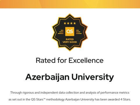 Azərbaycan Universiteti &ldquo;QS Stars&rdquo; auditində 4 ulduzla qiymətləndirilib
