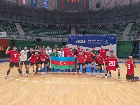 Komandamız Avropa Universitetləri Futzal Çempionatının final mərhələsinə yüksəlib