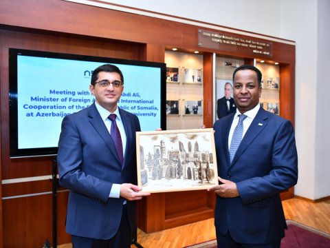 Somali Federativ Respublikasının xarici işlər və beynəlxalq əməkdaşlıq naziri ADNSU-da&nbsp;
