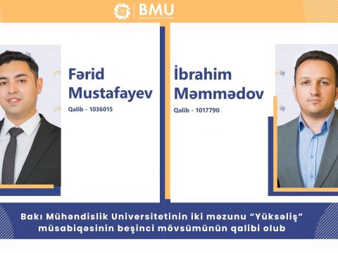 BMU-nun iki məzunu &ldquo;Yüksəliş&rdquo; müsabiqəsinin qalibi olub