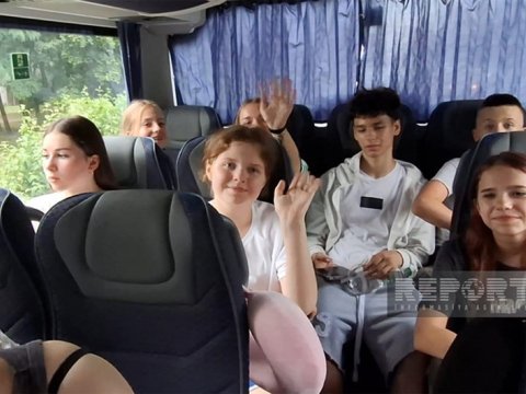 Ukraynalı uşaqların daha bir qrupu reabilitasiya üçün Azərbaycana yola düşüb