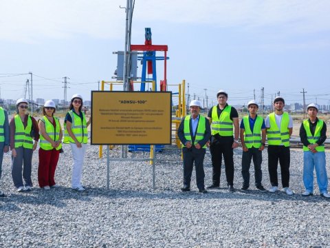 ADNSU-nun əlaçı tələbələri Balaxanıda &ldquo;ADNSU-100&rdquo; lövhəsinin açılışını ediblər