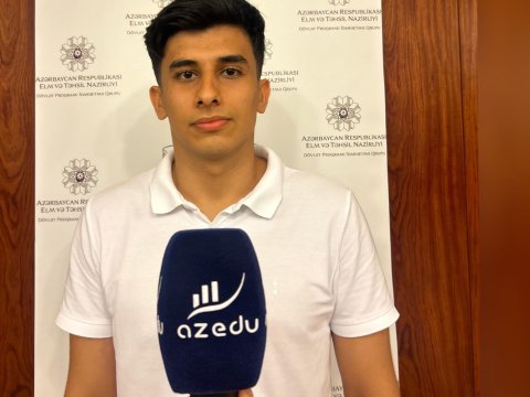 “500 qalibdən biri olmaq qürurvericidir”- ABŞ-də təhsil alacaq gənc