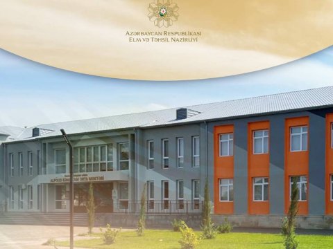 Əsaslı təmirdən sonra Bərdə rayonu Alpoud kənd tam orta MƏKTƏBİ