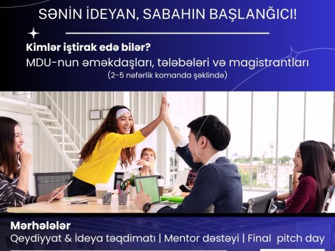 MDU-da&nbsp;"UniStartup" müsabiqəsinə qeydiyyat başladı