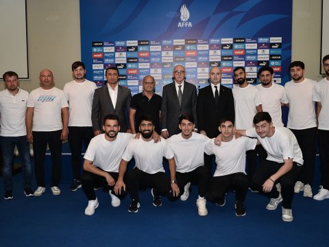 Avropa Universitetləri Futzal Çempionatının qalibi olan komanda ilə AFFA-da görüş keçirilib