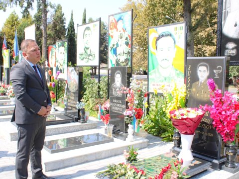 MDU-da şəhid məzun Əzəmi Hüseynovun doğum günü anılıb