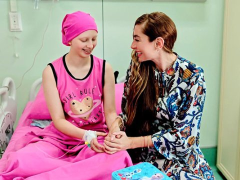 Leyla və Arzu Əliyevalar Milli Onkologiya Mərkəzində olub - FOTO