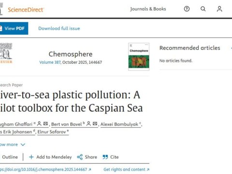 Xəzərin plastik çirklənməsi problemlərinə dair araşdırma aparılıb