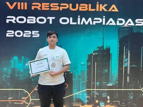 ADNSU-nun tələbəsi Dünya Robot Olimpiadasında II yeri tutub