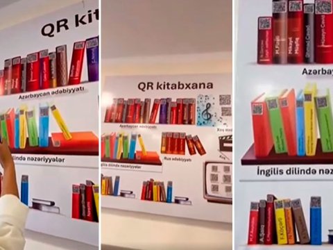 Paytaxt məktəbində bir ilk - QR kitabxana