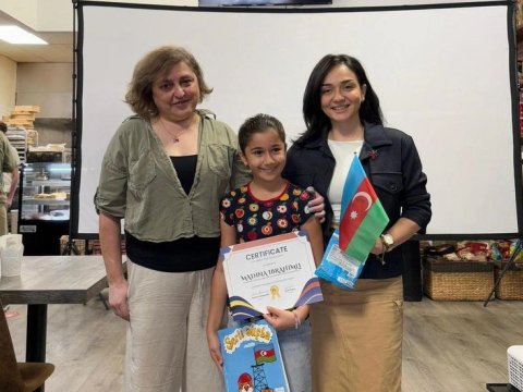 ABŞ-də Azərbaycan dilini öyrənən şagirdlərə sertifikatlar verilib
