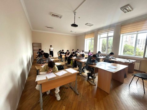 Riyaziyyat fənni üzrə beynəlxalq olimpiadalara seçmə imtahanının II mərhələsi keçirilib