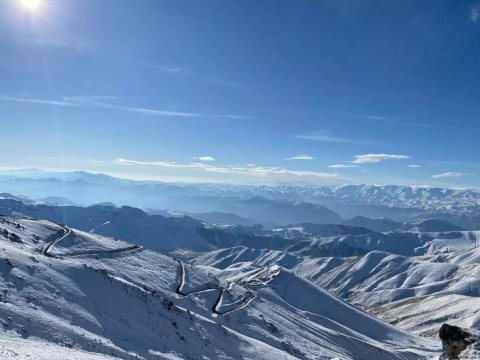 Şahdağ və Kəlbəcərə qar yağıb - FAKTİKİ HAVA