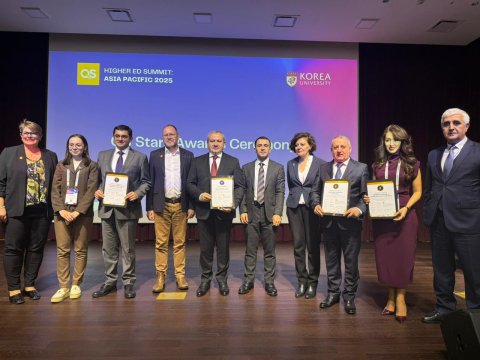 AzMİU QS tərəfindən &ldquo;5 Stars&rdquo; sertifikatı ilə təltif olunub