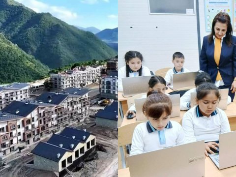 Kəlbəcərdəki ilk məktəbin bütün şagirdləri kompüterlə təmin olunub