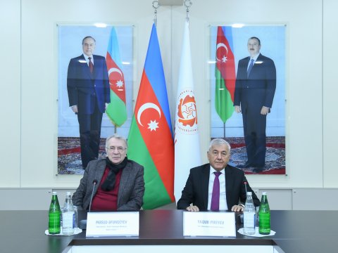 BMU-da dünya şöhrətli alim Məsud Əfəndiyevlə görüş keçirilib