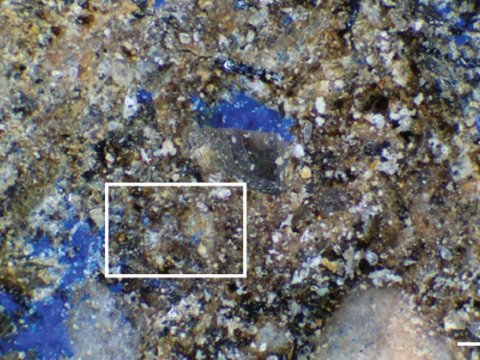 Blue pigment was discovered in a 13,000-year-old finding