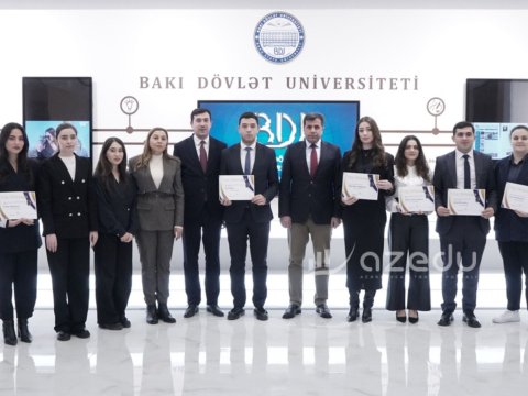 BDU-nun "Brend tələbə"ləri mükafatlandırılıb - FOTOLAR