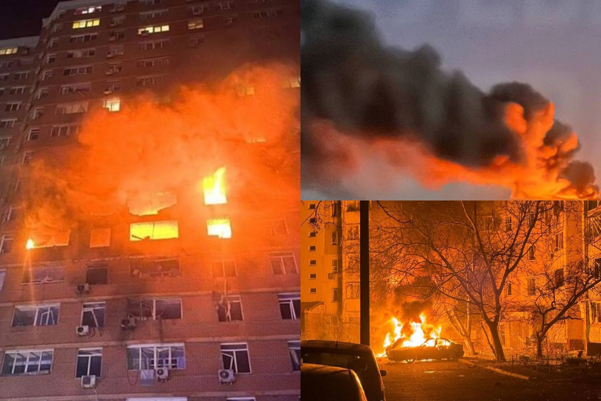 Odessaya kütləvi dron zərbəsi: Üç uşaq yaralanıb