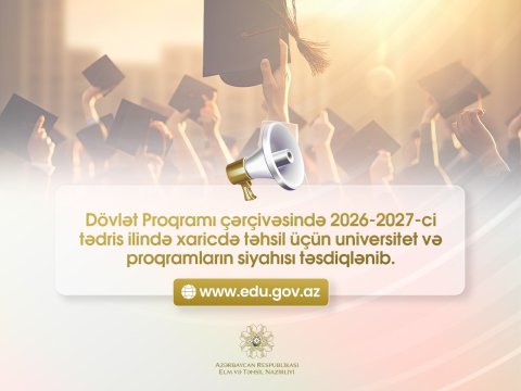 Dövlət Proqramının əhatə etdiyi universitet və proqramların SİYAHISI