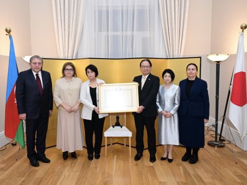 Azərbaycanlı müəllim Yaponiyanın ordeni ilə təltif olunub