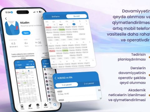 Müəllimlər üçün yeni mobil tətbiq istifadəyə verilib