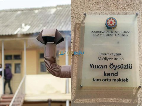 Tovuz məktəbində sobadan tüstülənmə baş verib