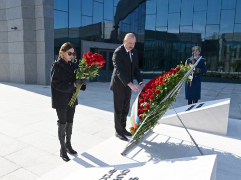 Prezident Xocalı Soyqırımı Memorialının açılışında -&nbsp;FOTOLAR