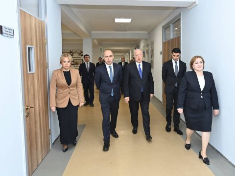 Elm və təhsil naziri Sumqayıtda təhsil müəssisəsində olub
