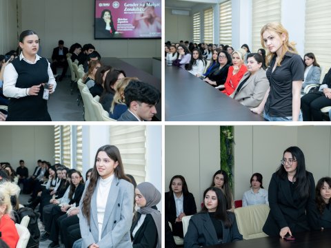 BMU-da gender bərabərliyi mövzusunda mütəxəssislə görüş keçirilib