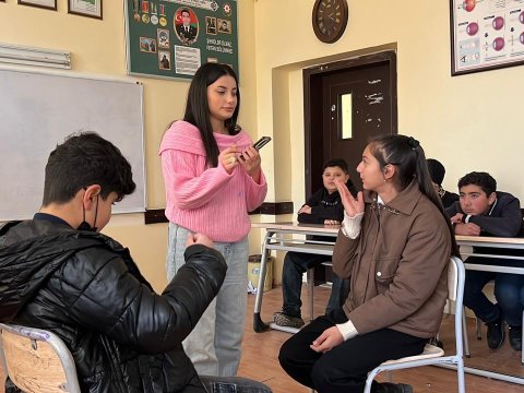 &ldquo;Şagirdlərin Maliyyə Mühəndisliyi&rdquo; qrant layihəsi çərçivəsində təlim&nbsp;uğurla davam etdirilir