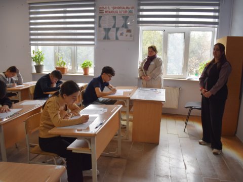 Şimal-qərb bölgəsində imtahanlar 10 mərkəzdə aparılıb