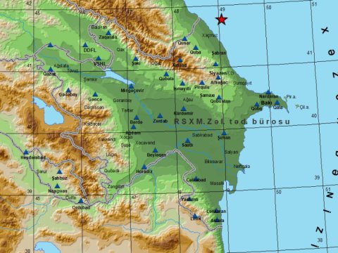 Azərbaycanda zəlzələ olub