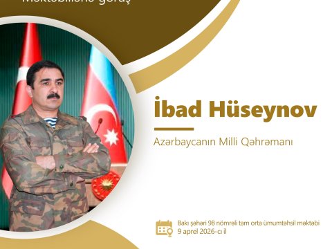 Milli Qəhrəman şagirdlərlə&nbsp;görüşəcək