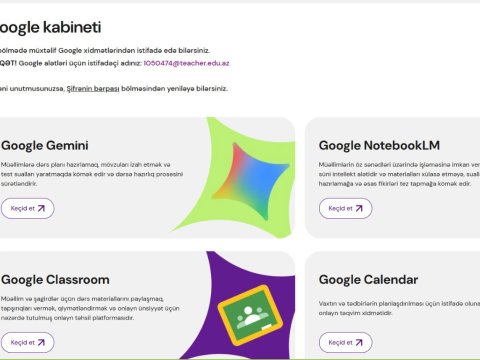 &ldquo;Google&rdquo; alətləri artıq &ldquo;Rəqəmsal məktəb&rdquo;də