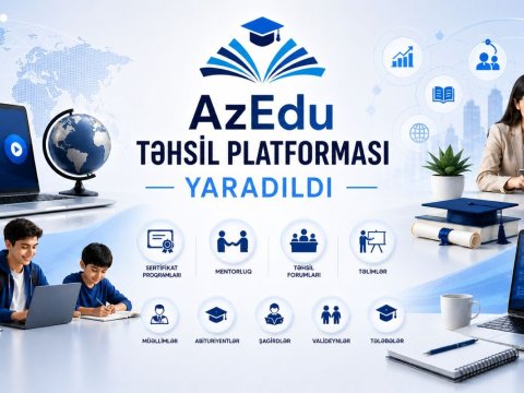 Yeni təhsil mərkəzi - AzEdu Təhsil Platforması yaradıldı