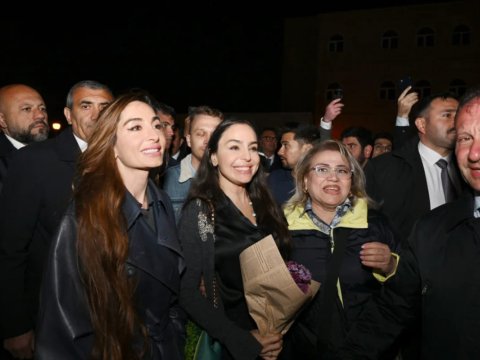 Leyla&nbsp;və Arzu Əliyevalar Beynəlxalq Xalça Festivalında