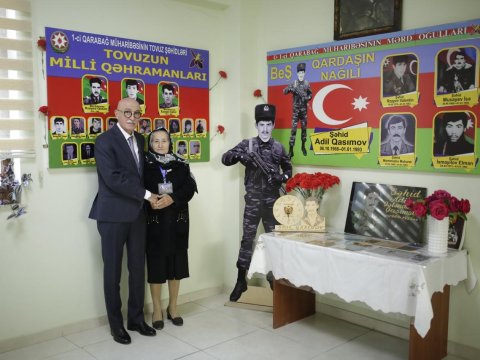 Firudin Qurbanov Tovuzda təhsil ictimaiyyəti, valideyn və şagirdlərlə görüşüb&nbsp;