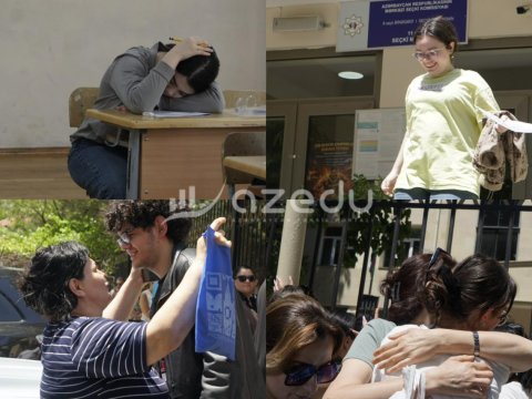 Valideynlər çöldə dua edir, övladları içəridə taleyini yazırdı&hellip; - imtahandan REPORTAJ
