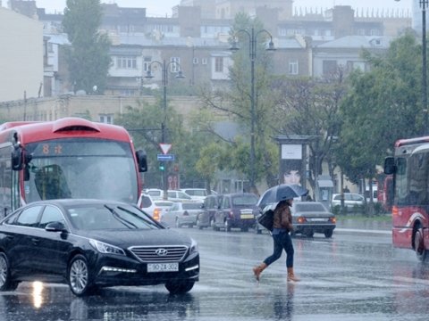 Bəzi yerlərdə yağış yağacaq, dolu düşəcək