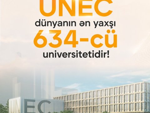 UNEC dünyanın ən yaxşı 634-cü universitetidir