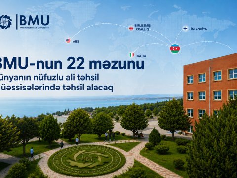 BMU-nun 22 məzunu dünyanın nüfuzlu ali təhsil müəssisələrində
