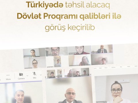 Türkiyədə təhsil alacaq tələbələrlə görüş keçirilib