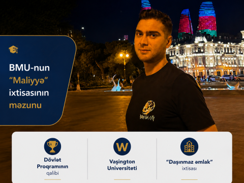 BMU məzunu ABŞ-nin nüfuzlu universitetində təhsilini davam etdirəcək